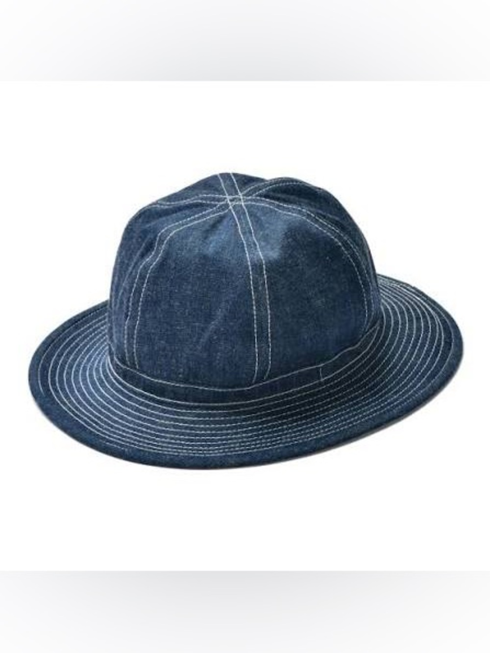 Men's Denim Bucket Hat - Navy Blue